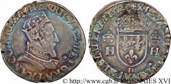 HENRI II Teston à la tête couronnée 1552 Lyon TTB