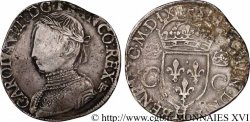 CHARLES IX Teston, 2e type 1562 La Rochelle