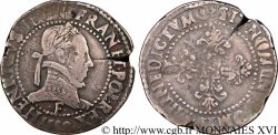 HENRY III Franc au col plat 1580 Angers VF