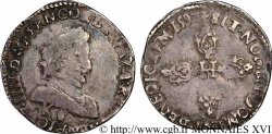 HENRI IV LE GRAND Demi-franc, 1er type de Bordeaux 1592 Bordeaux