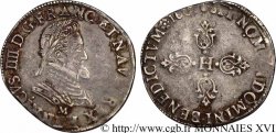 HENRI IV LE GRAND Demi-franc, type de Toulouse 1605 Toulouse
