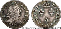 LOUIS XIV LE GRAND OU LE ROI SOLEIL Deux sols dits &nbsp;des traitants&nbsp; 1676 Paris TTB+