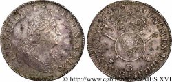 LOUIS XIV  THE SUN KING  Demi-écu aux insignes 1702 Rouen