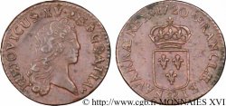 LOUIS XV DIT LE BIEN AIMÉ Liard au buste enfantin 1720 Strasbourg