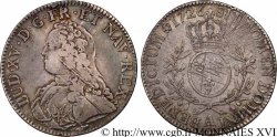 LOUIS XV DIT LE BIEN AIMÉ Écu aux branches d olivier, buste habillé 1726 Paris TTB
