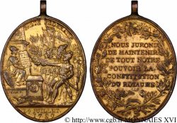 FRENCH CONSTITUTION Médaille du pacte fédératif