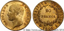 20 francs Napoléon tête nue, calendrier grégorien 1806 Paris F.513/1