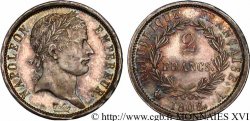 2 francs Napoléon Ier tête laurée, République française 1808 Paris F.254/3