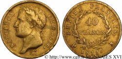 40 francs or Napoléon tête laurée, Empire français, A sur Coq 1811 Paris F.541/7