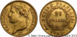 20 francs or Napoléon, tête laurée, Empire français 1809 Toulouse F.516/5
