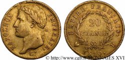 20 francs or Napoléon, tête laurée, Empire français 1810 Turin F.516/14