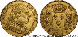 20 francs or Louis XVIII, buste habillé 1815 Londres F.518/1