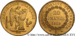 20 francs or Génie, IIe République 1849 Paris F.528/2 SUP 