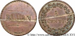 Essai de 5 centimes de Delarue de Dijon 1848  VG.3224  XF 