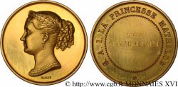 LA PRINCESSE MATHILDE Médaille en or attribuée à Mlle Anaïs Magdelaine