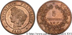 5 centimes Cérès 1880 Paris F.118/21 SUP 