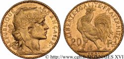 20 francs Coq, Dieu protège la France 1901 Paris F.534/6 SUP 
