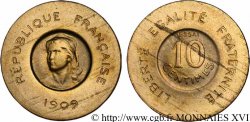 Essai de 10 centimes Rude 1909 Paris VG.4638 