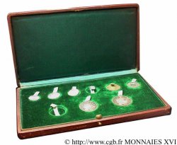 Boîte originale de travail de la commission monétaire de 1959 pour la création des types du Nouveau Franc n.d.   SPL 