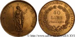 LOMBARDIE - GOUVERNEMENT PROVISOIRE 40 lires 1848 Milan