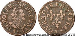 PRINCIPAUTÉ DE CHÂTEAU-REGNAULT - FRANÇOIS DE BOURBON-CONTI Double tournois, type 14, buste B TB+
