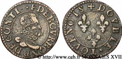 PRINCIPAUTY OF CHATEAU-REGNAULT - FRANCOIS OF BOURBON-CONTI Double tournois, type 16, surfrappé sur un double tournois de Sedan VF