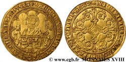 BRABANT - DUCHÉ DE BRABANT - JEANNE ET WENCESLAS Pieter d or ou gouden peter ou piètre d or c. 1380-1381 Louvain