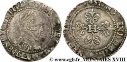 HENRY III Franc au col plat 1581 Bayonne VF