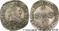 HENRI III Demi-franc au col plat 1588 Bordeaux