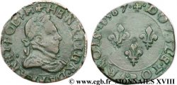 HENRI III Double tournois, 2e type de Dijon 1587 Dijon