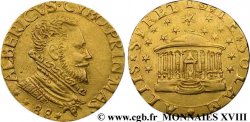 ITALIE - TOSCANE - MASSA DI LUNIGIANA - ALBÉRIC CYBO MALASPINA Double doppie 1588 Massa di Lunigiana