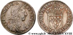 LOUIS XIV LE GRAND OU LE ROI SOLEIL Douzième d&nbsp;écu au buste juvénile, 1er type 1660 Rouen