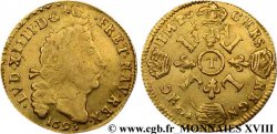 LOUIS XIV LE GRAND OU LE ROI SOLEIL Louis d&nbsp;or aux quatre L 1693 Nantes TB/TB+