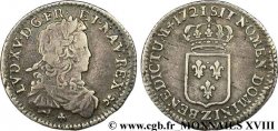 LOUIS XV DIT LE BIEN AIMÉ Sixième d écu de France 1721 Grenoble