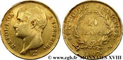 40 francs or Napoléon tête nue, type transitoire 1807 Toulouse F.539/3 XF 