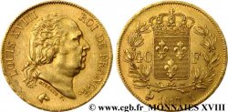 40 francs or Louis XVIII 1817 Paris F.542/6 SPL 