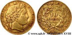 10 francs Cérès Deuxième république, levrette oreille basse 1850 Paris F.504/2
