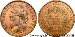 Concours de 5 francs, piéfort de Magniadas 1848 Paris VG.3081 var. SUP 