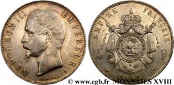 5 francs Napoléon III tête nue 1855 Paris F.330/3