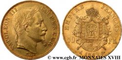 50 francs or Napoléon III, tête laurée 1862 Paris F.548/1 SUP 