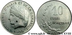 Essai de 10 centimes, Compagnie d’Alais et de la Camargue 1908  VG.4612  SPL 
