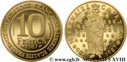 Piéfort or de 10 francs Millénaire capétien 1987  F.371/2P