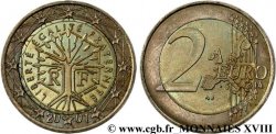 BANCO CENTRAL EUROPEO 2 euro France, “métaux inversés” 2001 Pessac Pessac