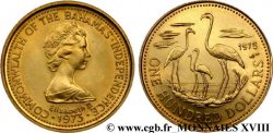 BAHAMAS - ÉLISABETH II 100 Dollars or 1973 Monnaie de Paris