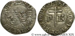 HENRY VI DE LANCASTRE - ROI DE FRANCE (1422-1453) - ROI D&nbsp;ANGLETERRE (1422-1461) et (1470-1471) Petit blanc aux écus 4/06/1423 Rouen TTB/TTB+
