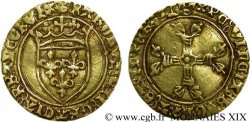 CHARLES VII  THE WELL SERVED  Demi-écu d or à la couronne ou demi-écu neuf 18/05/1450 Tours