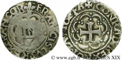 FRANÇOIS IER LE RESTAURATEUR DES LETTRES Cavallotto d’argent, 2e type n.d. Gênes B/TB