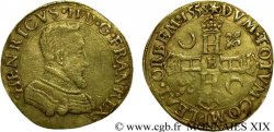 HENRY II Double Henri d&nbsp;or 1er type 1558 Rouen VF/VF