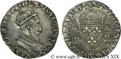HENRI II Teston à la tête couronnée 1549 Lyon SUP
