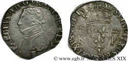 CHARLES IX Teston, 4e type 1568/7 Bayonne TTB